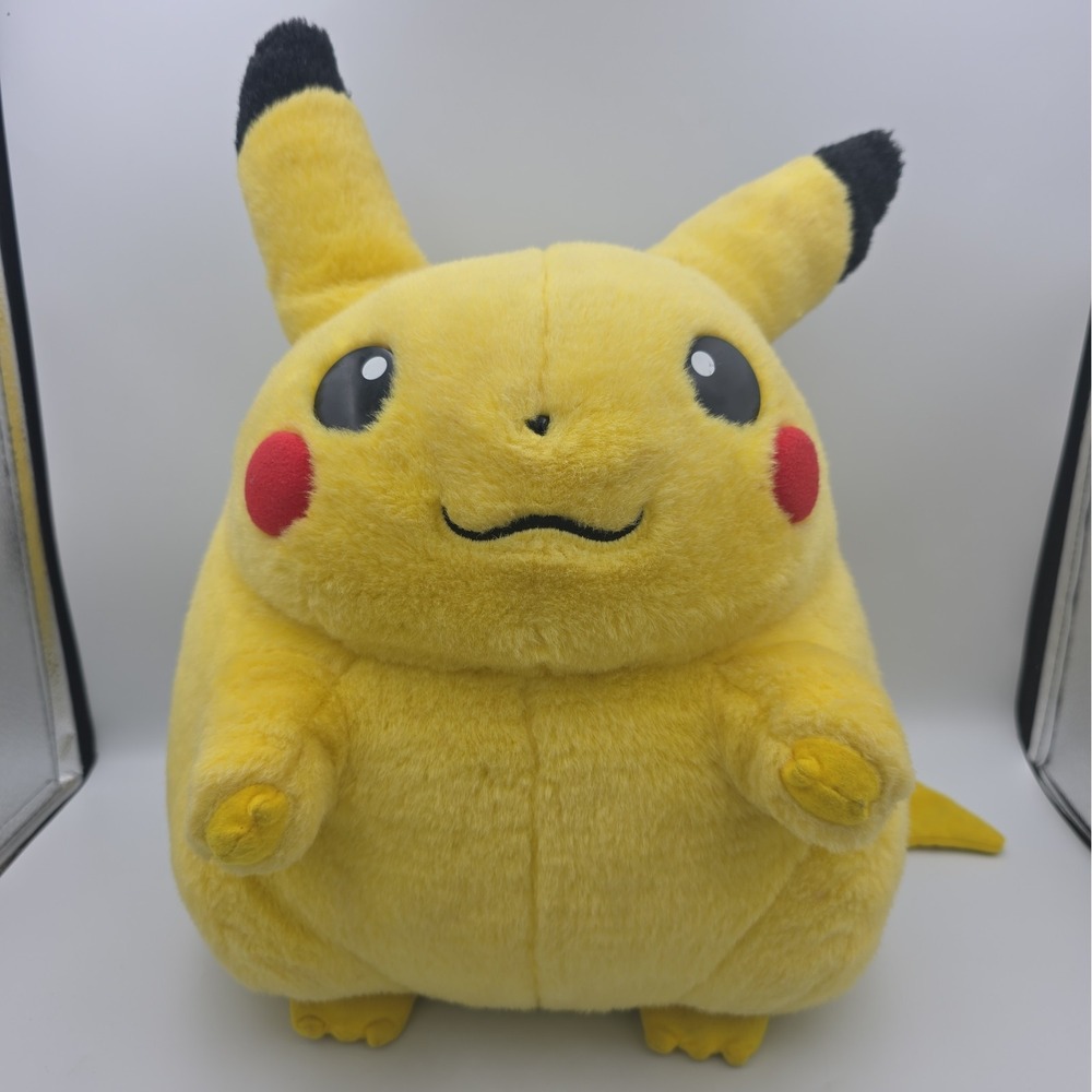 Vintage 1999 Pokemon Hasbro Tomy Jumbo Pikachu Plush 16" Nintendo Rare HTF